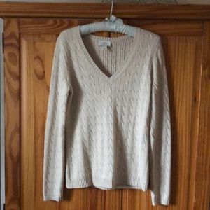 Loft long sleeve cable knit sweater